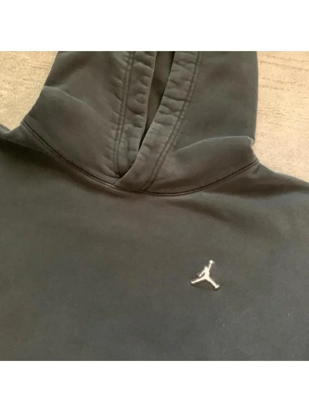 Jordan Hoodie Black White Logo Mens XL